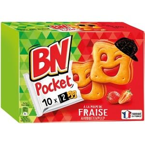 BN Pocket Biscuits with Strawberry Pulp Filling