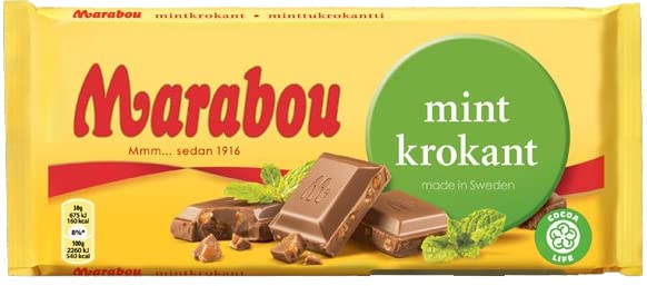 Marabou Mint Chocolate 2 Bars of 200g 14.2oz