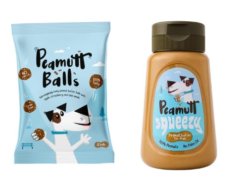 Peamutt Balls and Squeezy Peanut Butter for Dogs