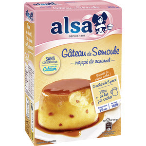 Alsa Gateau de Semoule Nappe de Caramel 414g