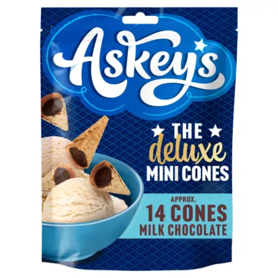 Askey's The Deluxe Mini Cones Milk Chocolate 70g