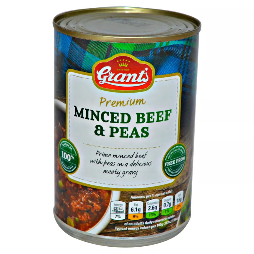 Grants Premium Minced Beef & Peas 392g