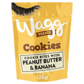Wagg Cookies with Peanut Butter & Banana Dog Treats 125g
