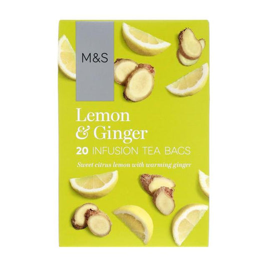 Marks & Spencer Lemon & Ginger Infusion Tea Bags 20 Bags