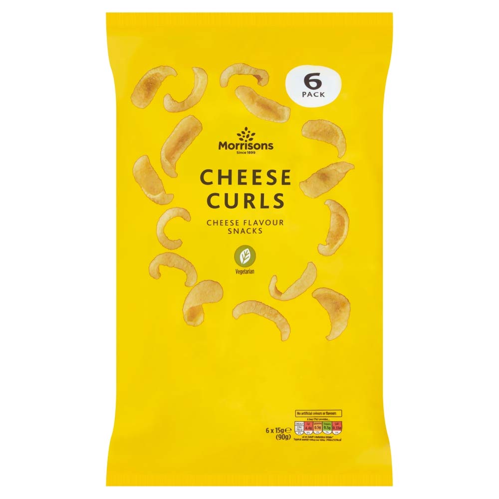 Morrisons Cheese Curls 6 x 15g