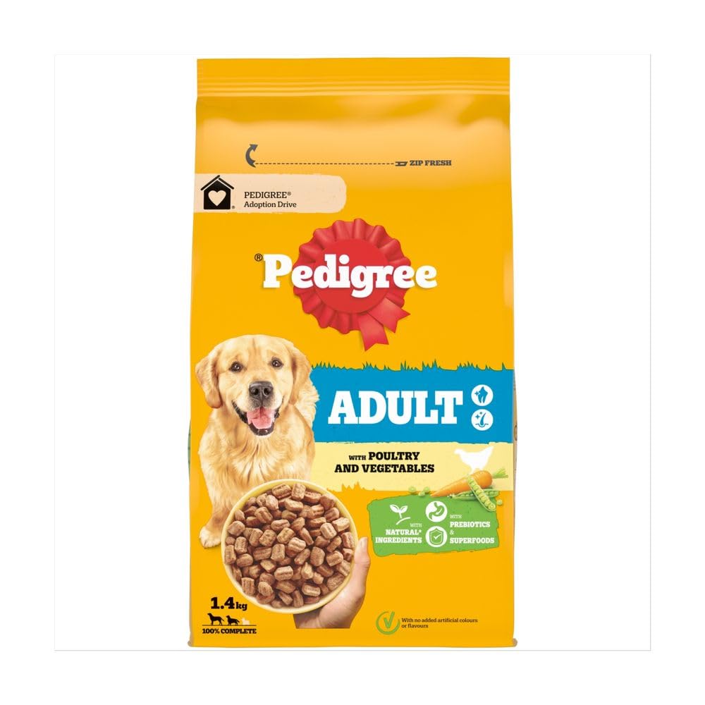 Pedigree Dog Complete Dry with Poultry and Vegetables 1.4kg