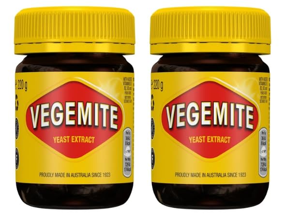 VEGEMITE Yeast Extract Spread, 220g, Pack of 2