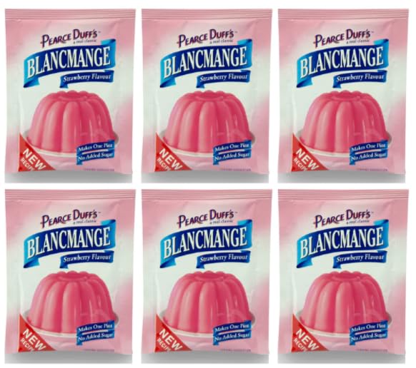 Pearce Duffs Blancmange Strawberry Flavour, Dessert Mix - (Pack of 6)