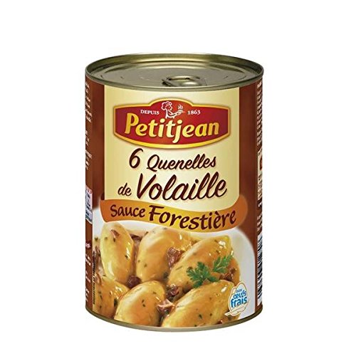 Small jean 6 dumplings 400g chicken mushroom sauce - ( Unit Price ) - Petit jean 6 quenelles de volaille sauce forestière 400g