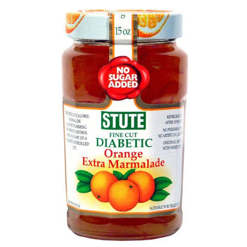 Stute Fine Cut Diabetic Orange Extra Marmalade 340 g (Pack of 6)