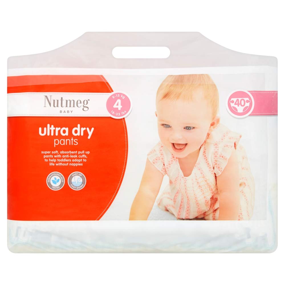 Nutmeg Baby Ultra Dry Size 4, 40 Pants