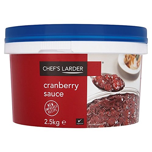 Chef’s Larder | Rich & Fruity Cranberry Sauce | Perfect for Roast Dinners, Festive Menus & Catering Use | 2.5kg Tub