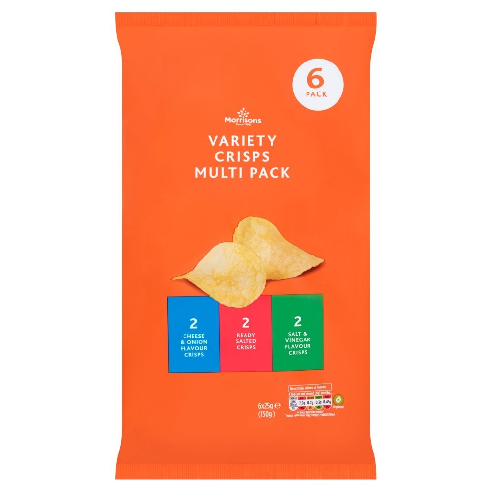 Morrisons Variety Crisps 6x25g