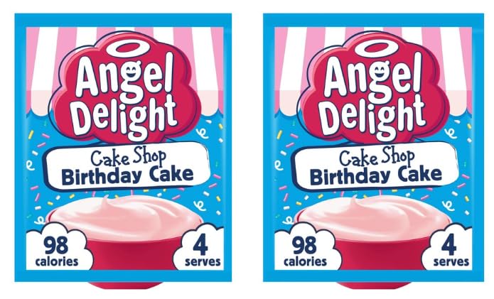 Angel Delight Cake Shop Birthday Cake Flavour Dessert Mix - Pack of 2