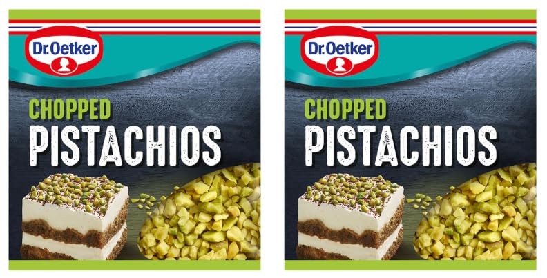 Dr.Oetker Chopped Pistachios, Baking Topping, Ideal for Cakes and Desserts