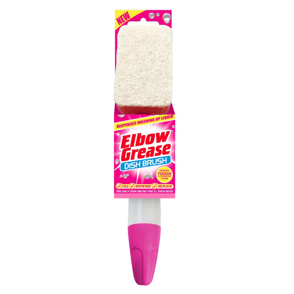 Elbow Grease Pink Dish Brush