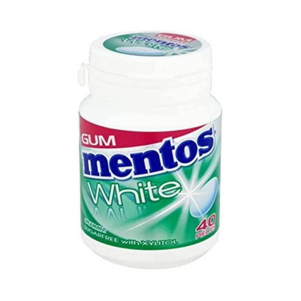 Mentos White Spearmint Gum 40 pieces
