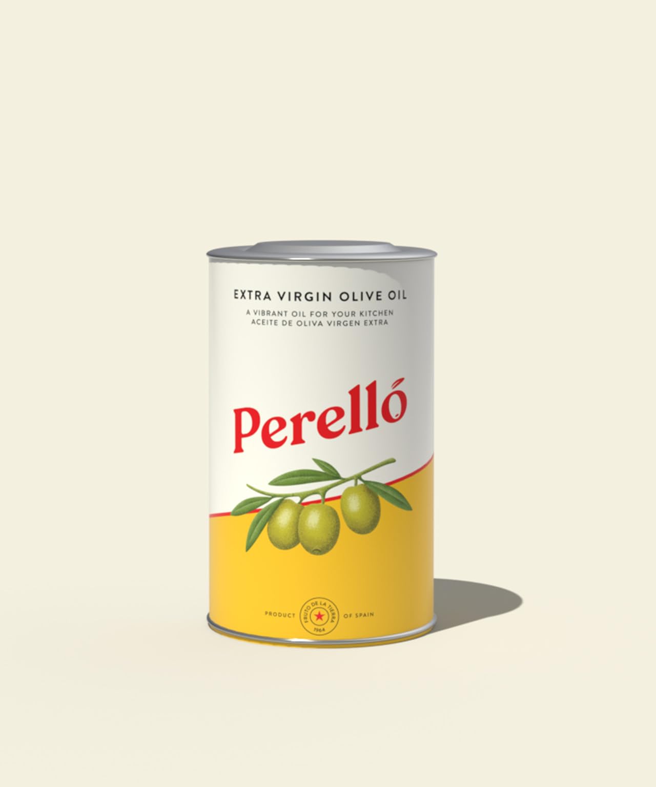 Perello Extra Virgin Olive Oil, Cold-Pressed, 250ml Tin, Superior Category Olive Oil, Product of Spain