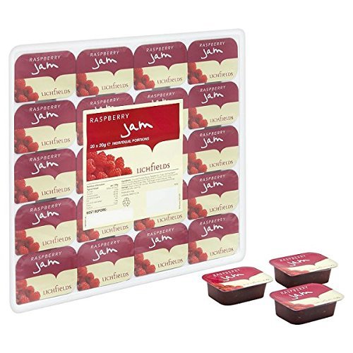 Lichfields Raspberry Jam Individual Portions - 20g (20)