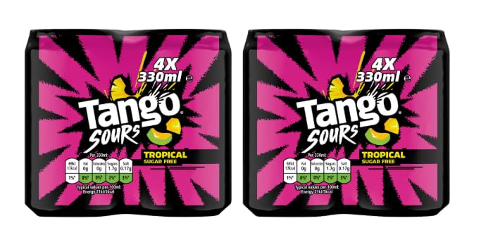 Tango Sours Tropical Sugar Free Fizzy Drink - (Pack of 2)