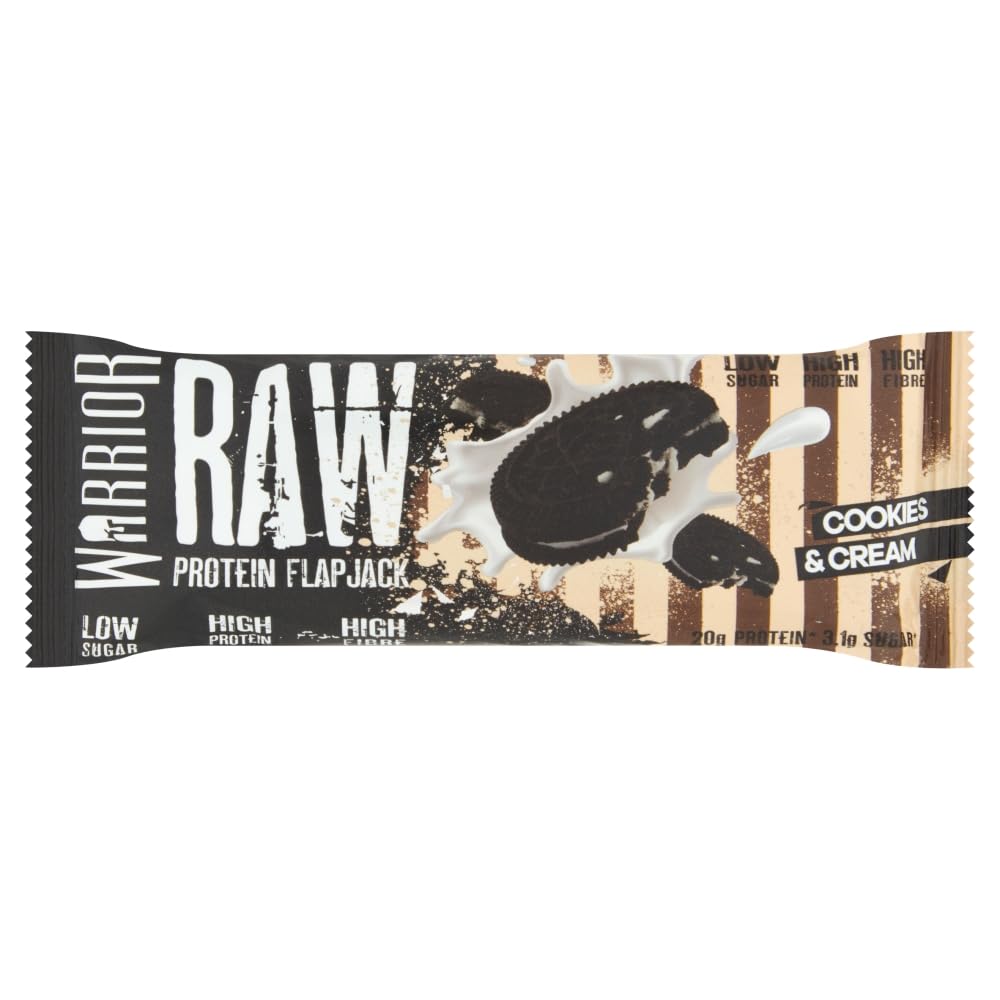 Warrior Raw Protein Flapjack Cookies And Cream, 75g