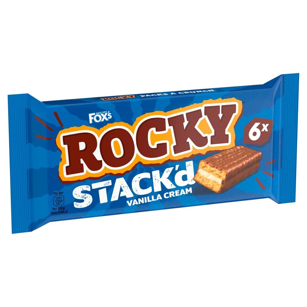 Rocky Stack'd Vanilla Cream 6pk 150g