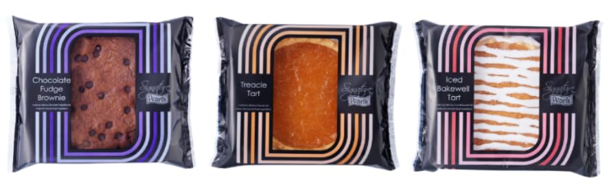 Signature Pearls Assorted Baked Treats, Chocolate Fudge Brownie, Treacle Tart, Iced Bakewell Tart, 3 Items