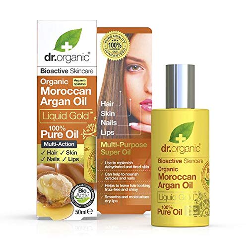 Dr Organic Liquid Gold 100% Pure Moroccan Argan Oil 50ml