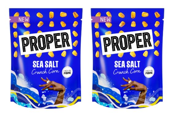 PROPER Sea Salt Crunch Corn, High in Fibre - Pack of 2