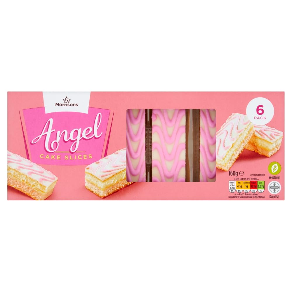 Morrisons 6 Angel Cake Slices, 160g