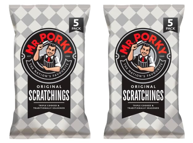 Mr. Porky Original Scratchings, Pack of 2