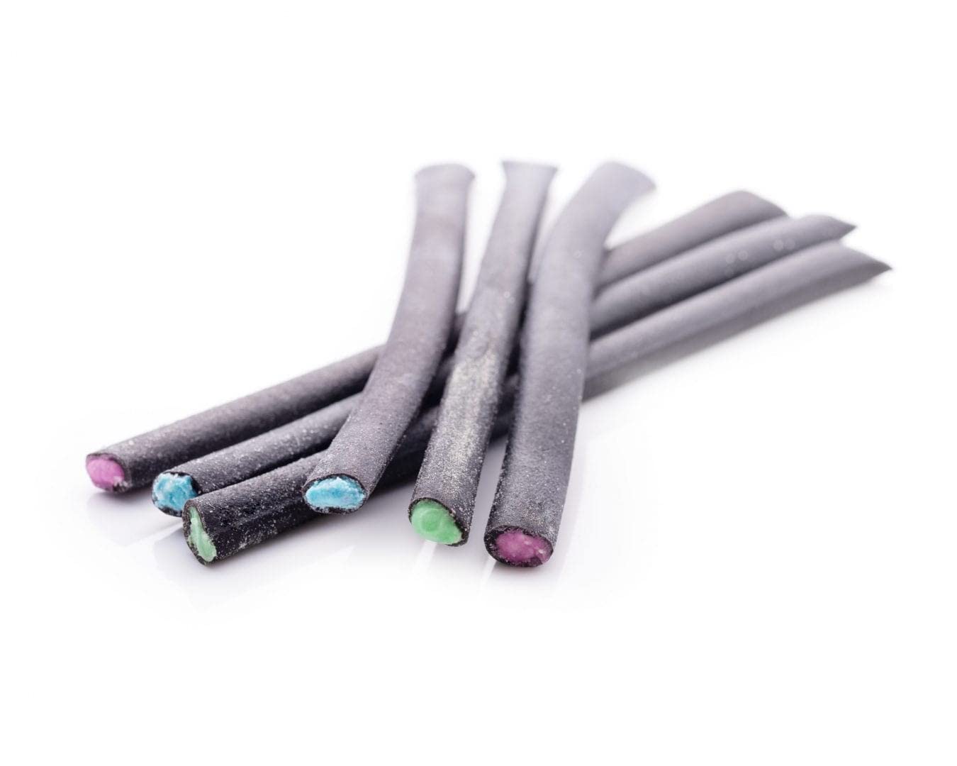 Maxilin Limited Edition Sour Liquorice Flyers Bag - 75g - Liquorice sticks filled with sour fruit flavoured crystallised sugar centres