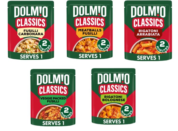 DOLMIO Classics Pasta Meals Variety Pack - Pack of 5