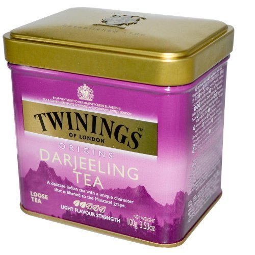 Twinings Darjeeling Loose Tea Caddy 100g (International Blend)