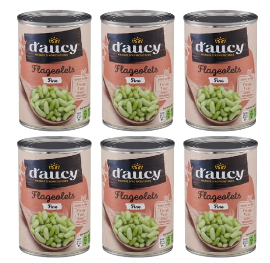 D'aucy Fine Flageolets in Brine, Pack of 6