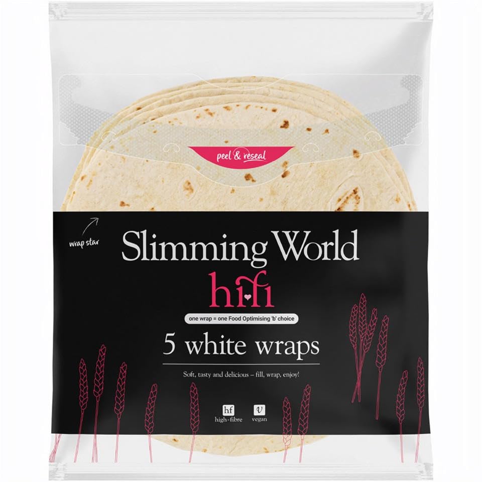 Slimming World 5 White Tortilla Wraps, 330g