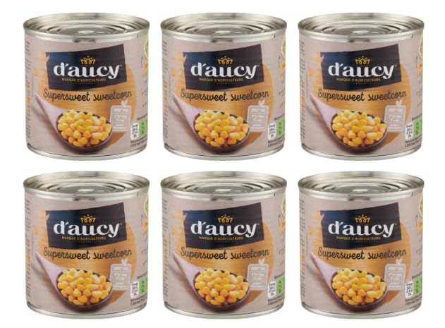D'aucy Supersweet Sweetcorn, Pack of 6