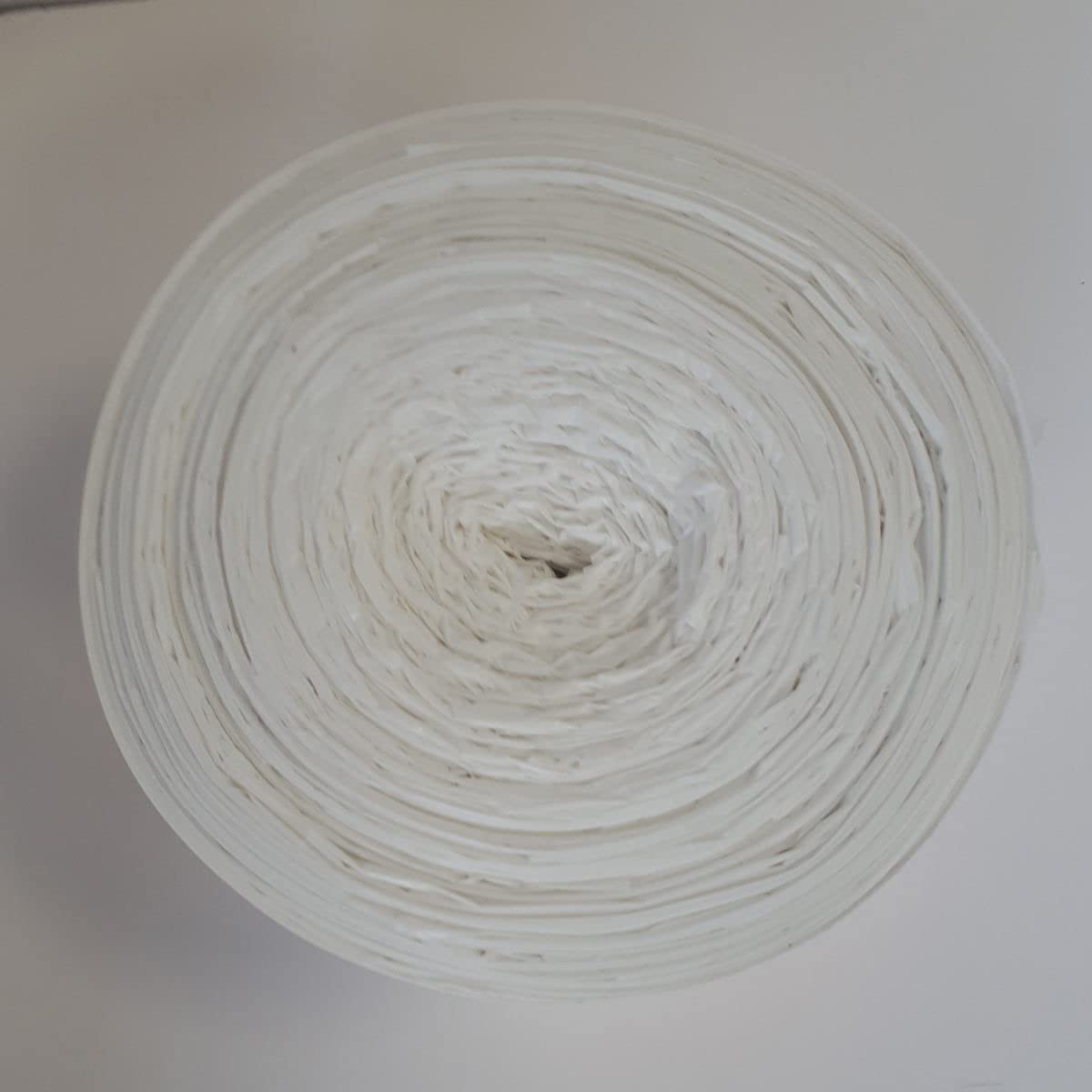 Recycled 100 Tie Handle Tall Kitchen Bin Liners, white
