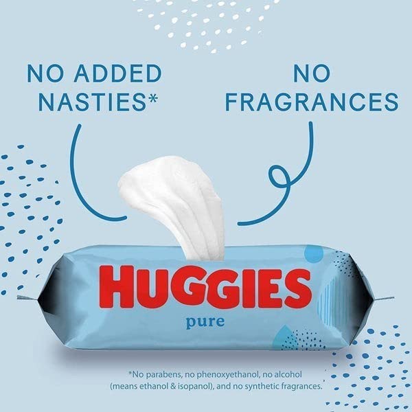 HUGGIES BABY WIPES PURE 56
