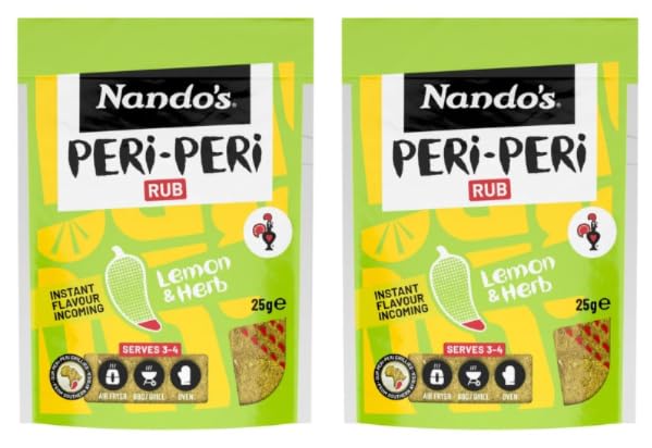 Nando's PERi-PERi Rub Lemon & Herb, Spice Seasoning, Pack of 2