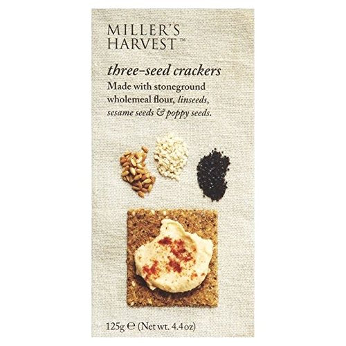 Miller's Harvest Three-Seed Crackers 125g