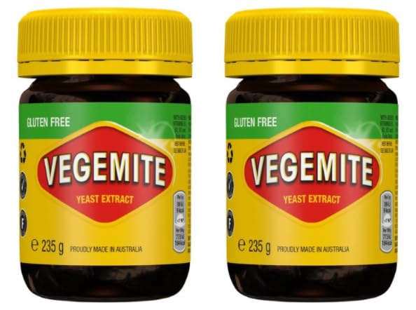 VEGEMITE Yeast Extract Spread, Gluten Free, 235g, Pack of 2