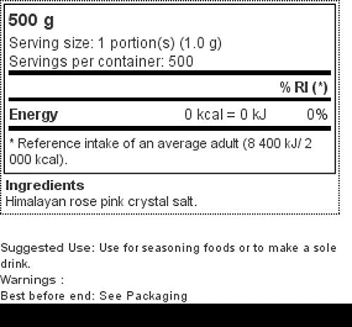 Profusion Himalayan Rose Pink Salt - Fine 500 g