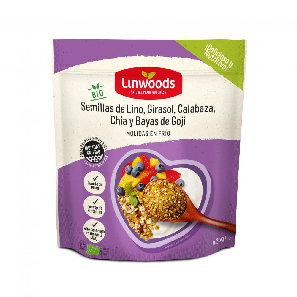 Linwoods Milled Flax, Sunflower Pumpkin Chia Seeds & Goji Berries, 425g