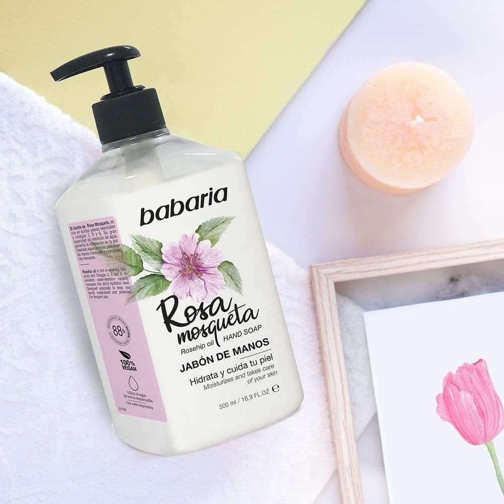 Babaria 1004-27038 Rosehip Oil Pump Hand Soap 500ml