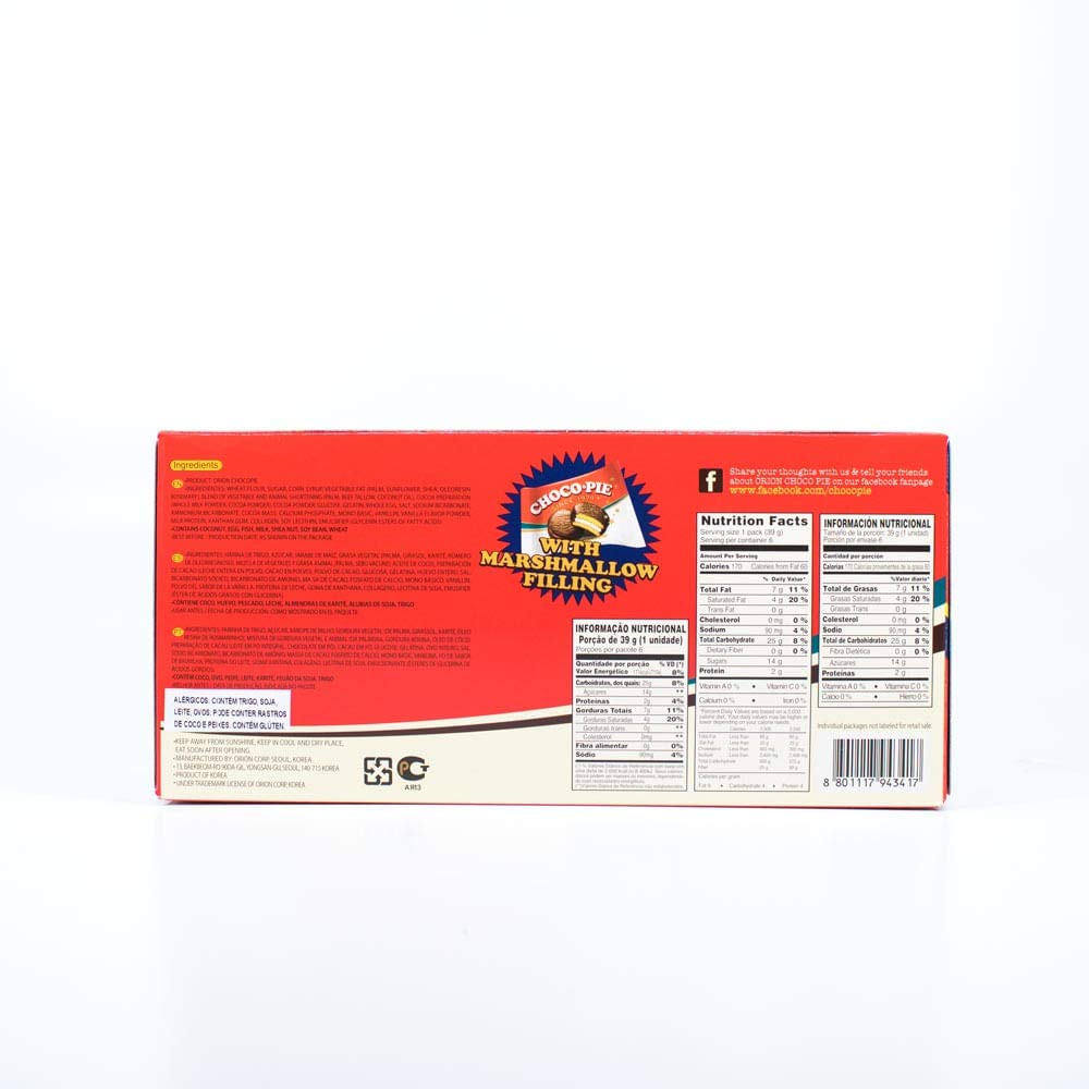 Orion Choco Pie 6 Pieces 234g