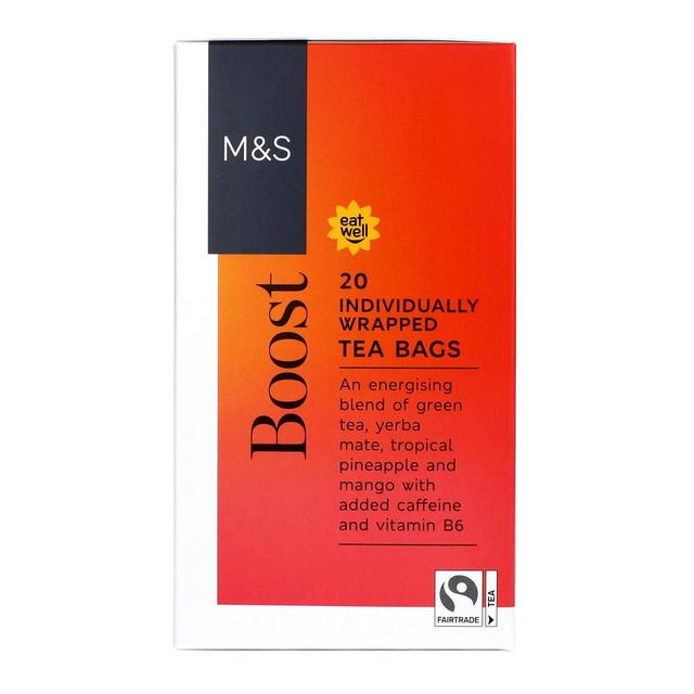 Marks & Spencer Green Tea Energising Boost Teabags 20 Bags