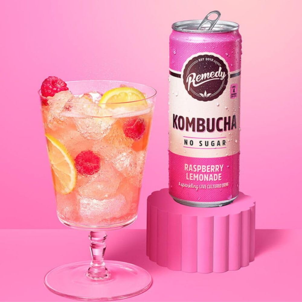 Remedy Kombucha Rasp Lemonade