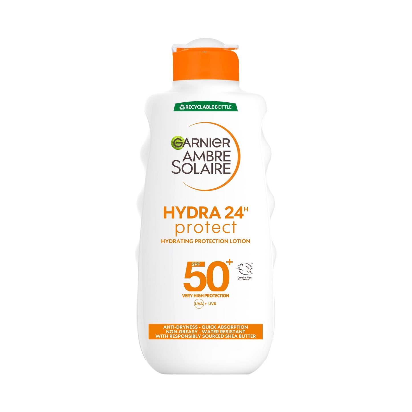 Garnier Ambre Solaire Hydra 24H Protect SPF50 Sun Cream Lotion 175ml