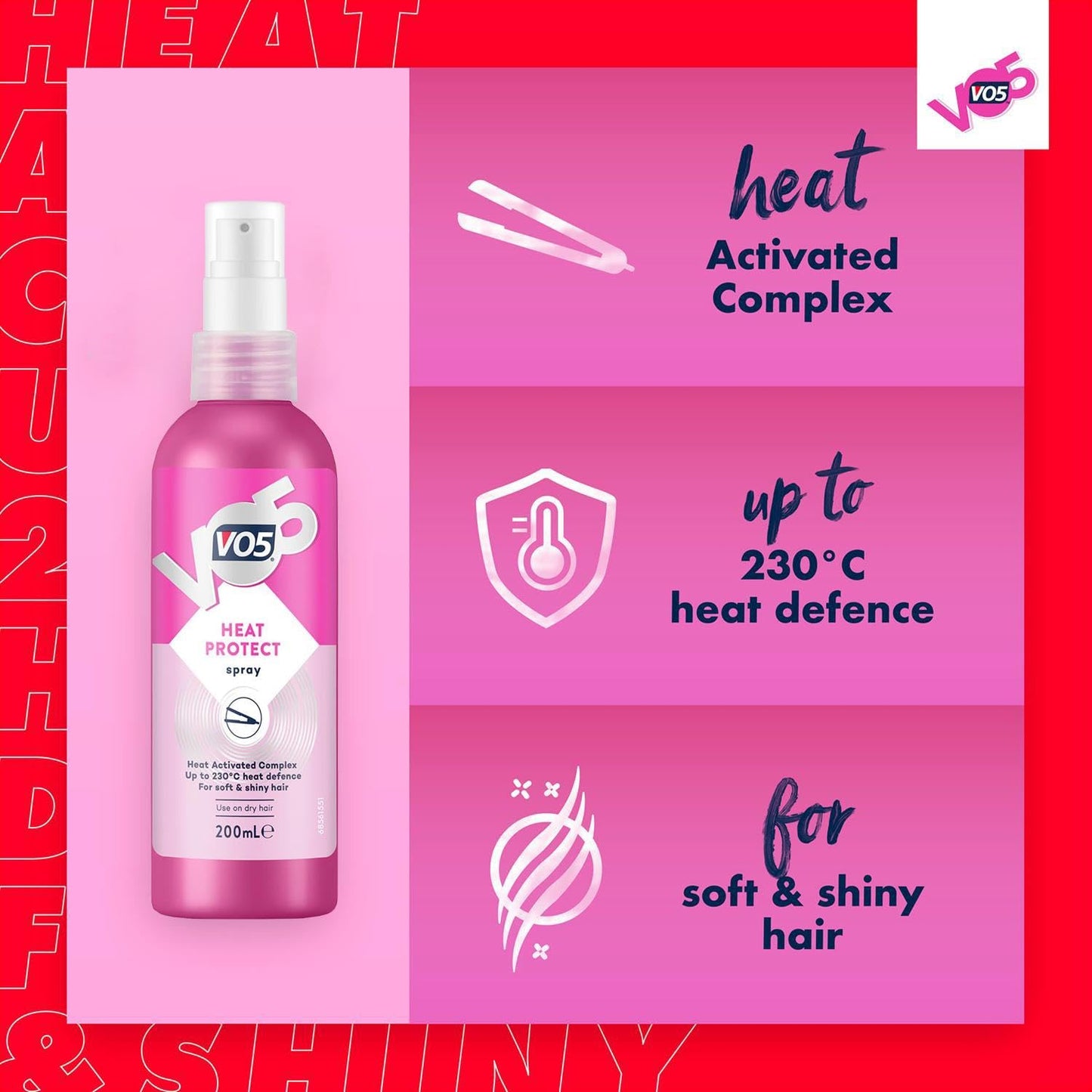 VO5 Heat Protect Spray 200ml